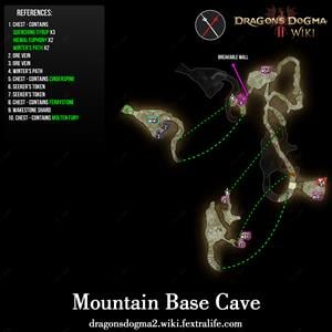 mountain base cave maps dragons dogma wiki guide 300px