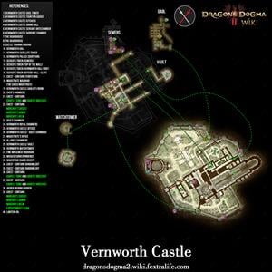 vernworth castle maps dragons dogma wiki guide 300p