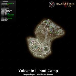 volcanic island camp maps dragons dogma wiki guide 300p